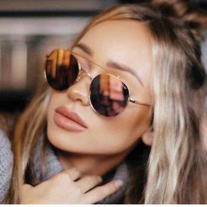 Quay Pink Aviator Sunglasses